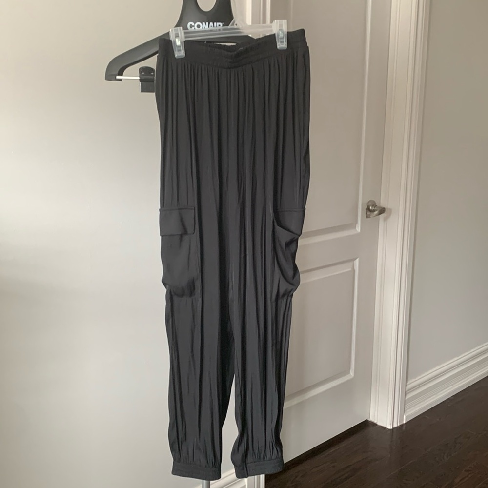 Charlie Paige black drapy flowy jogger size S